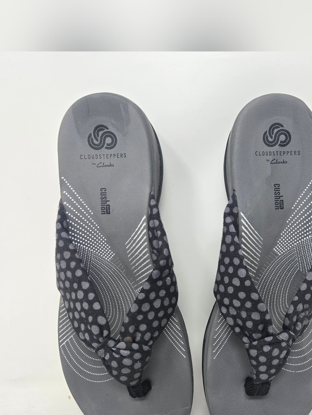 Clarks Cloudsteppers Arla Glison Flip Flop Wedge Sandals Women's Size 8M